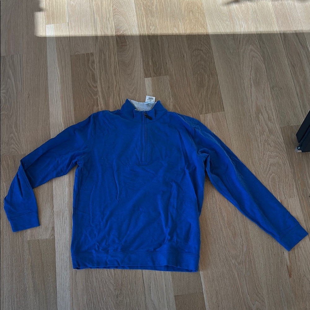 J. McLaughlin Blue Zip Up Sweater